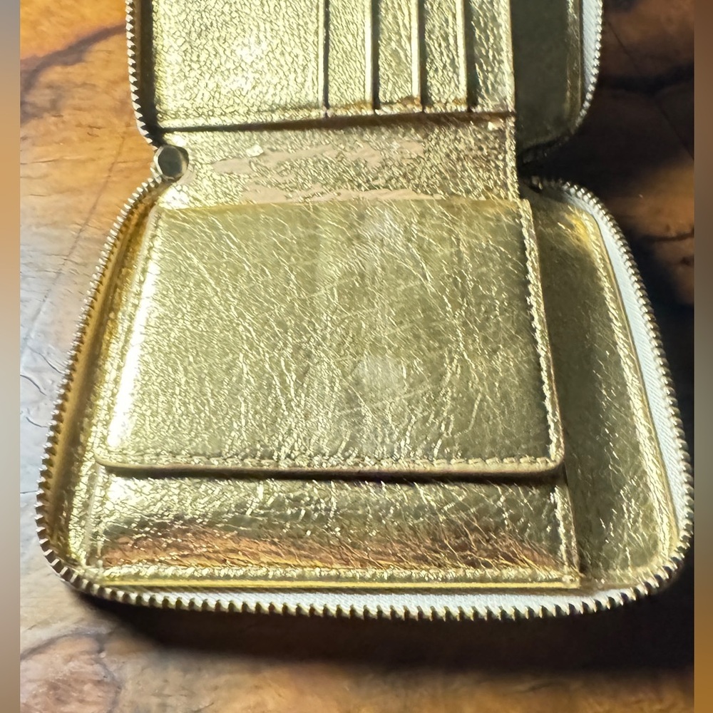 Comme de garçons Metallic Leather Wallet - Picture 4 of 16